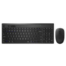 Rapoo 8050T 2.4GHz Wireless 108 Keys Keyboard and 1300dpi Mouse Combo Set with USB Receiver for Windows10 / 8 / 7 / Vista / XP