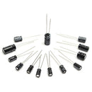 Total 130Pcs 13 Values Each 10Pcs 0.1uf-470uf Electrolytic Capacitor Assortment Set