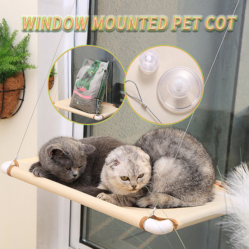 Window Mounted Pet Cat Durable Seat Hammock Perch Bed Sunshine Cushion