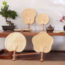Pure Hand-Woven Wheat Straw Fan Old Man Summer Natural Hand Fan Decoration