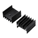 30Pcs TO-220 Aluminum Triode Heat Sink 25x23.5x15.8mm Aluminum Radiator