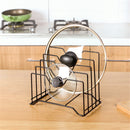 Kitchen Drain Basket Tool Storage Holder Cutting Chopping Board Rack Pot Lid Pan Cover