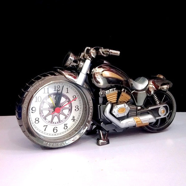 4 Colors Motorcycle Alarm Clock Watch Motor Bike Home Vintage Decorative Plastic Cool Gift