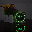 Geekcreit? Upgrade DIY EC1515B DS1302 Light Control Rotation LED Electronic Clock Kit Size 81x81x2mm