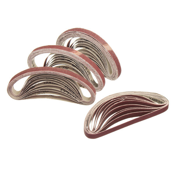 10pcs 10x330mm 60 to 600 Grit Sanding Belt for Flush Belt Machines Polishing Grind Machine