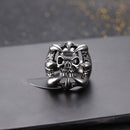 Halloween Punk Magic Dragon Ring Eight Claw Skeleton Gift Ring for Men
