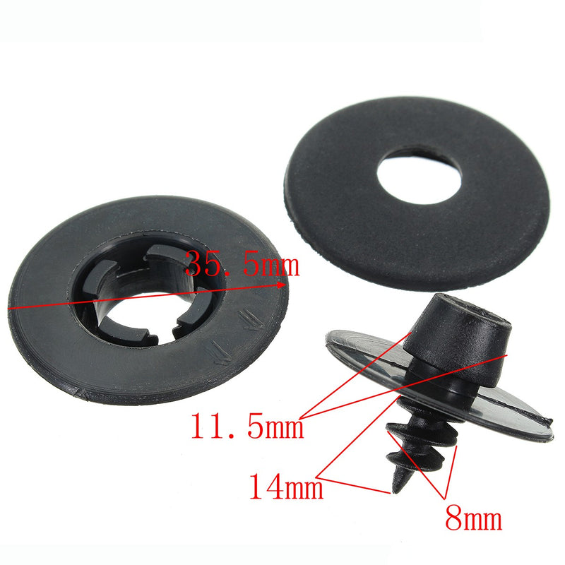 10pcs Fastener Car Foor Mat Skid Resistant Carpet Fixed Clamp Clips For VW Golf 6 Passat CC Tiguan New Touran