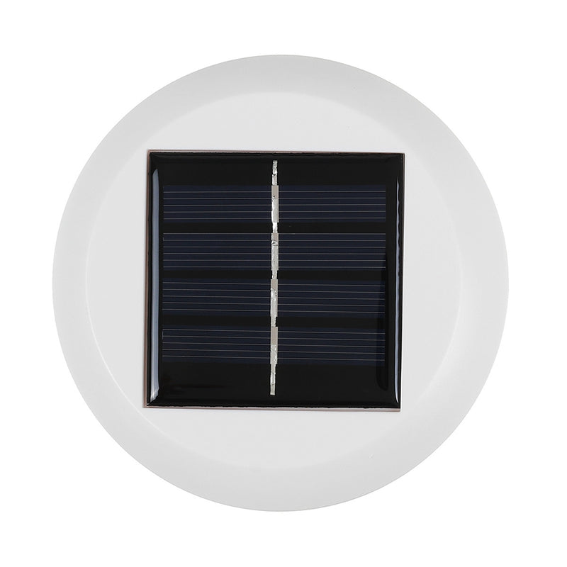 Solar Powered LED Round Gutter Sink light Waterproof Durable Outdoor Fence Lamp