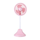 Well Star WT-D8 Portable Mini Fan  Multifunctional Desk Lamp Fan USB Rechargeable Small Fan Desktop Handheld Fan Base Pens Phone Holder For Home Office Student Dormitory