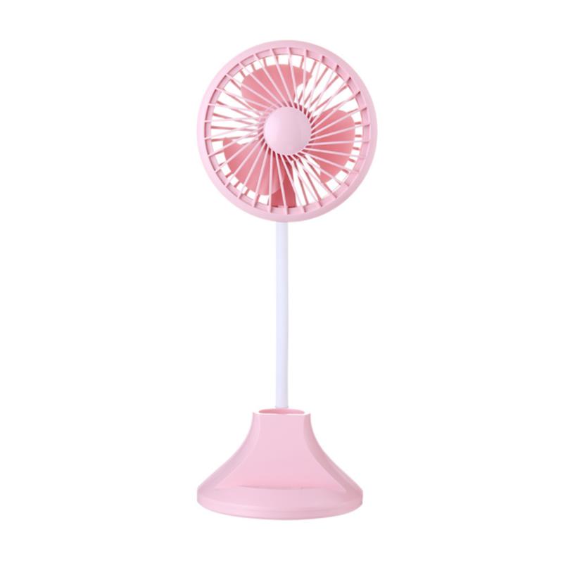 Well Star WT-D8 Portable Mini Fan  Multifunctional Desk Lamp Fan USB Rechargeable Small Fan Desktop Handheld Fan Base Pens Phone Holder For Home Office Student Dormitory