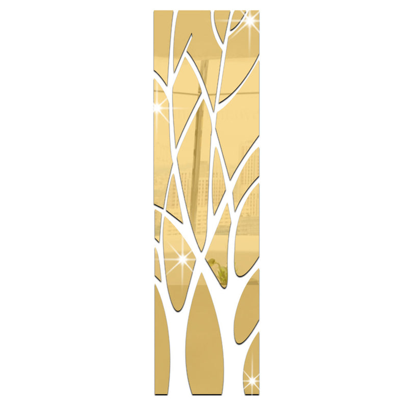 135 x 37cm Mirror Effect Wall Sticker DIY Tree for Kitchen Living Room Decor