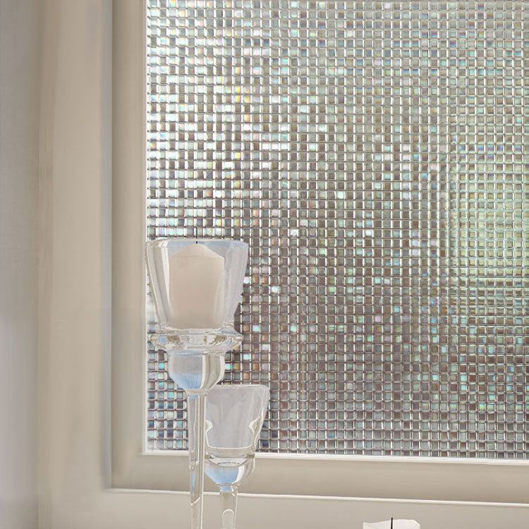 KCASA S151 45cmX200cm Modern Stripe Pattern Glass Stickers Bathroom Balcony Sliding Door Frosted Gla