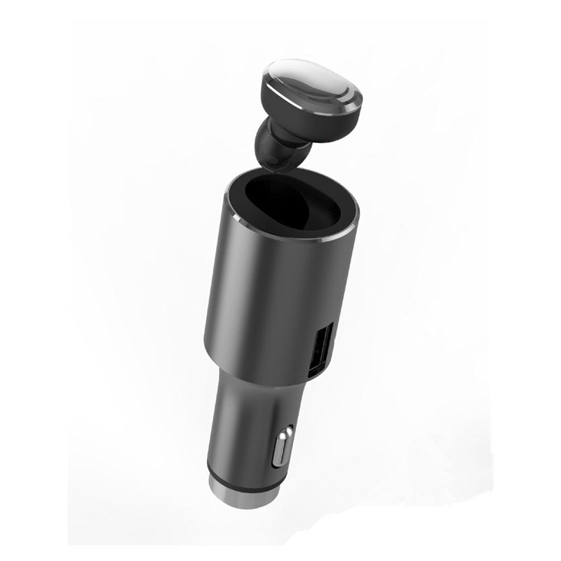 2 in 1 Dual USB Car Charger Wireless bluetooth Earphone Stereo Handsfree Car Kit Headset Earpone