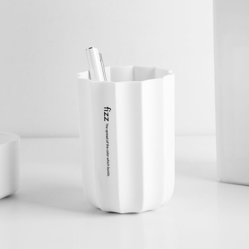 Fizz FZ210012 Simple Fashion Prismatic Pen Holder ABS Potted Vase Cosmetic Makeup Storage Box from XIAOMI YOUPIN
