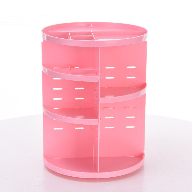 360 Rotating Makeup Organizer Box Brush Holder Jewelry Organizer Case Desktop Cosmetic Storage Box