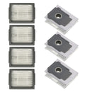 Replacements for iRobot Roomba i7 E5 E6 I series Vacuum Cleaner Filter*4 Dust Bag*3
