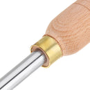 Drillpro Wood Turning Tool Wood Handle with Titanium Coated Wood Carbide Insert Cutter Round Shank Woodworking Tool