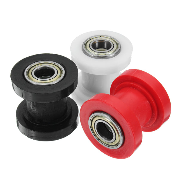 10mm Chain Roller Slider Tensioner Wheel Guide For Pit Dirt Mini Bike Motorcycle Black/Red/White