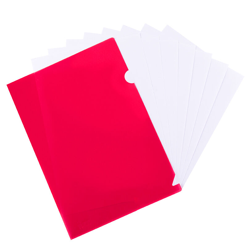 Fizz FZ103004 A4 L-shape Transparent File Folder Documents Holder File Pockets Students Test Exam Paper Container Office School Supplies from Xiaomi Youpin