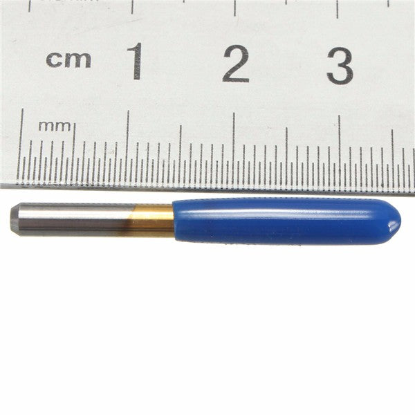 5pcs 0.1mm 10 Degree PCB Drill Bits Titanium Coated Carbide Flat Bottom PCB Engraving Bits
