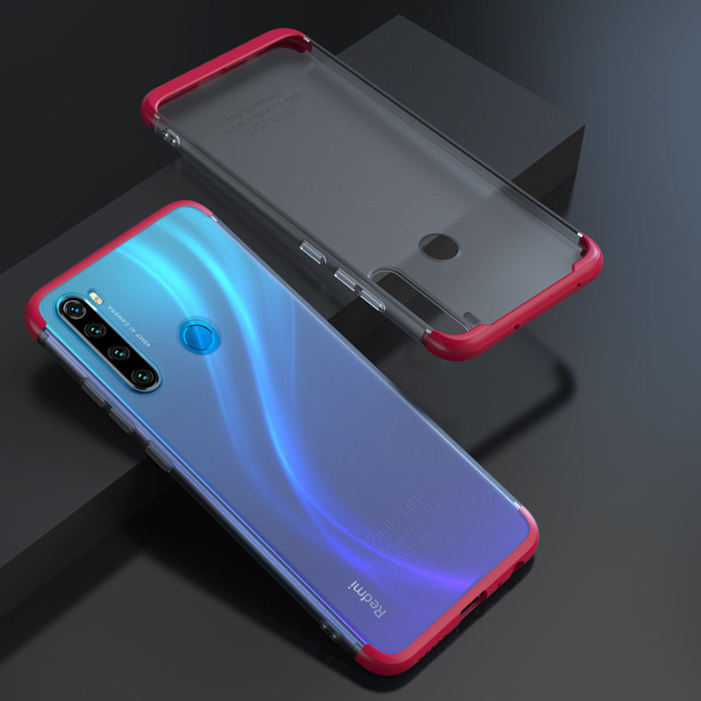 For Xiaomi Redmi Note 8 Case Bakeey 3 In 1 Detachable Matte Translucent Plating Shockproof PC Protective Case