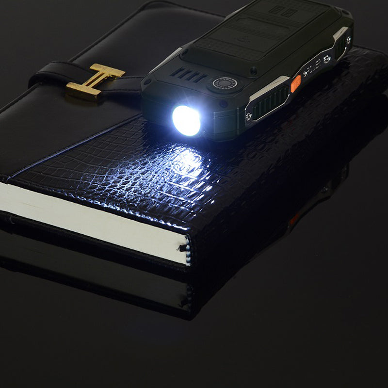 GIONLD 2019 2.4 inch 3000mAh Power Bank Magical Voice Military Antenna Analog TV FM Radio bluetooth Flashlight Dual SIM Card Feature Phone