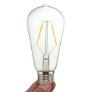 E27 LED 2W Warm White COB LED Filament Retro Edison Light Bulb AC110V AC220V