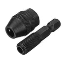 Drillpro 0.5-3.5mm Keyless Drill Chuck 3 Claw Clamp Chuck 1/4 Inch Hex Shank Drill Adapter