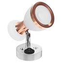 Angle Adjustable LED Reading Light Double Heads Wall Lamp Spot Light Book Light  White/Warm White