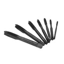 Drillpro 7pcs M3-M12 HSS Nitriding Coated Screw Thread Tap Set Machine Thread Tap Drill