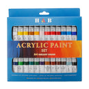 H&B HB-AP24 Professional 24-Color Propylene Pigment Hand-Painted Set Wall Painting DIY Watercolor Paint Set