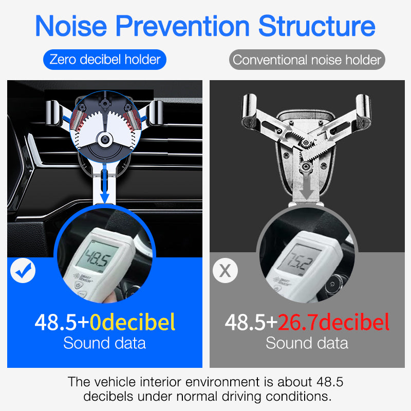 Cafele Anti-power Off Electric Induction Smart Lock Air Vent Car Phone Holder for 4.0-6.8 inch Smart Phone