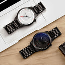 BREAK T25 Photography Themed Wrist Watch Stainless Steel Strap Quartz Watch