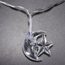 Battery Operated 2.2M 20LEDs Moon Star Fairy String Light for Party Patio Christmas DC4.5V