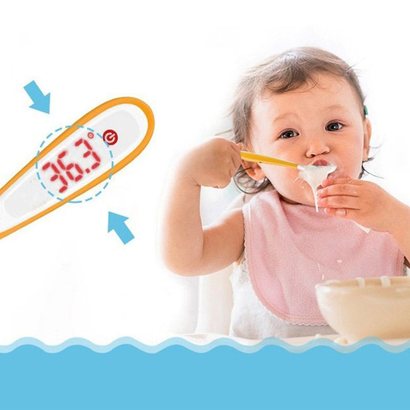 Vvcare TS01 LED Digital Temperature Control Spoon for Kids Baby Waterproof Feeding Supplies