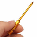 5pcs 3/4/6/8/10mm Titanium Coated Hex Shank Glass Drill Bit Set