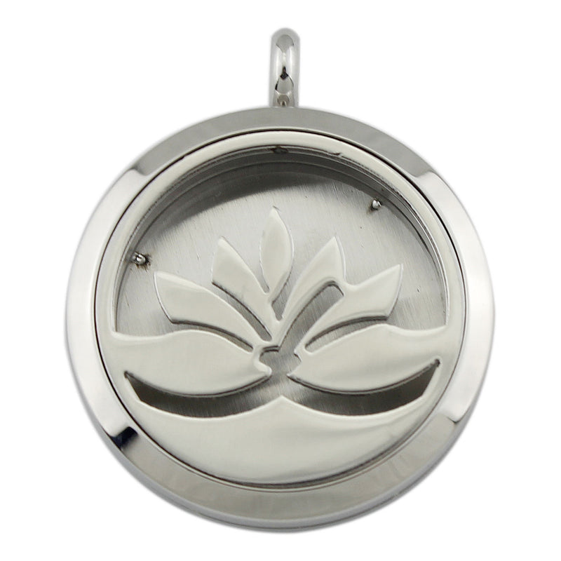 Stainless Steel Locket Necklace Perfume Aromatherapy Essential Oil Aroma Diffuser