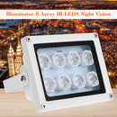 Infrared Illuminator 8 Array IR LEDS Night Vision Wide Angle Outdoor Waterproof for CCTV Security