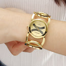 BAOSAILI BSL089 Fashion Luxury Crystal Gold Color Dress Wristwatch For Women Ladies Quartz Watch