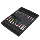 18pcs Car Plug Circuit Board Wire Harness Terminal Extraction Pick Connector Crimp Pin Back Needle Removal Tool