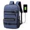 16inch Outdoor USB Skateboard Backpack Waterproof Anti Theft Laptop Bag School Bag Rucksack