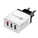 Bakeey 3 Ports Quick Charge 3.0 USB Charger Power Adapter for iPhone for Samsung Xiaomi