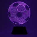 3D Bulbing Football Soccer Night 7 Multicolor Changeing LED Desk Table Light Lamp