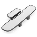 Car Van Wide Angle Curved Interior Rear View Double Mirror Clear Lens