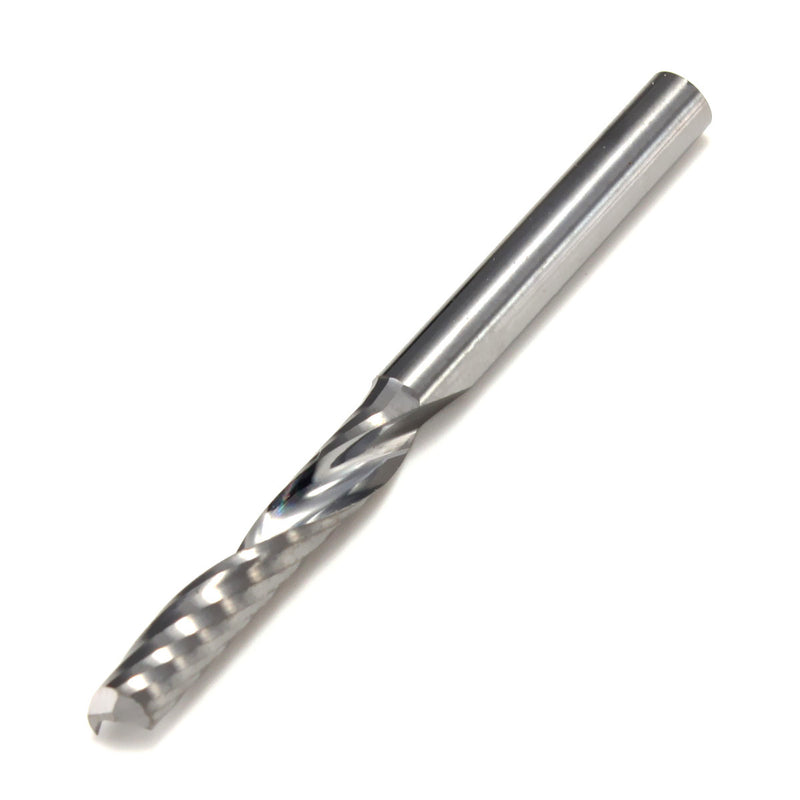 10pcs 3.175x17mm Single Flute End Mill Cutter 1/8 Inch Shank Tungsten Steel CNC Router Bit