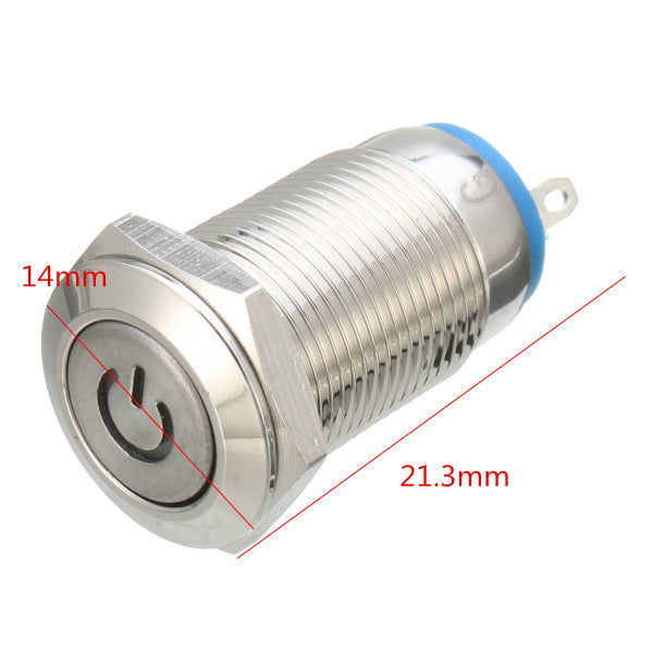 12V Push Switch Self Locking Switch 4 Pin Led Push Button Switch Latching Power Switch Waterproof