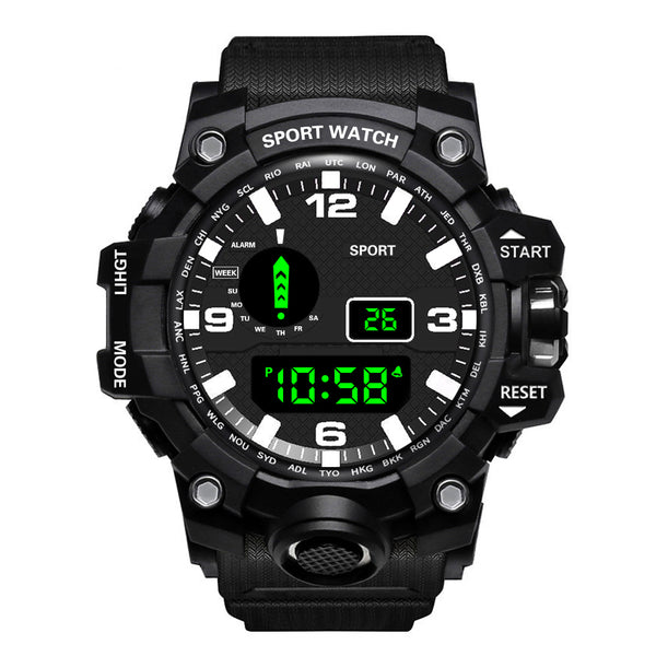 HONHX 55-Z66 Men Luminous Display Stopwatch Fashion Sport Digital Watch