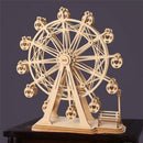 Woodcraft Construction Kit Ferris Wheel Wooden Model Jigsaw 3D Puzzle Toy for Kids Adults