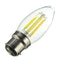 Dimmable B22 C35 6W COB Pure White Warm White Edison Retro Light Lamp Bulb AC220V