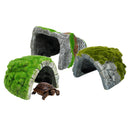 Reptile Habitat Fish Tank Hiding Cave Resin Turtle Basking Decorations Ornament